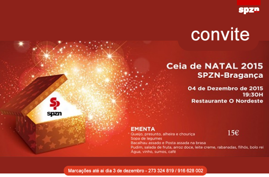 Ceia de Natal do SPZN-Bragança