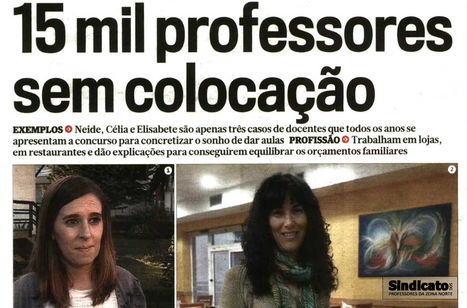 15 mil professores sem colocação