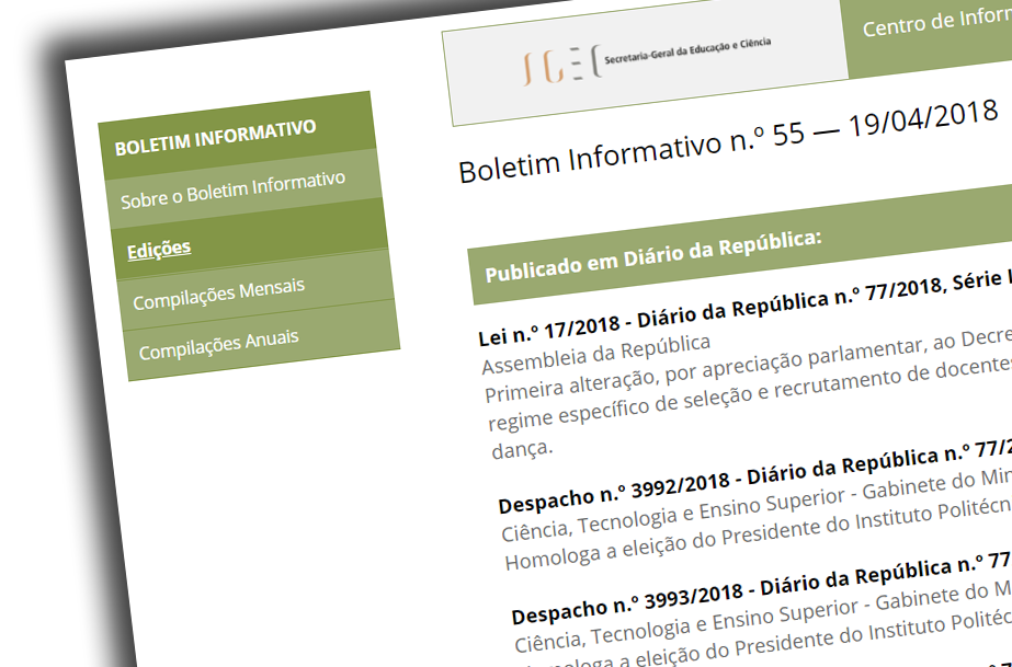 Concursos - Diplomas para Publicação em Diário da República