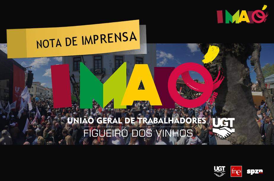 Nota de imprensa UGT - 1º maio 2018