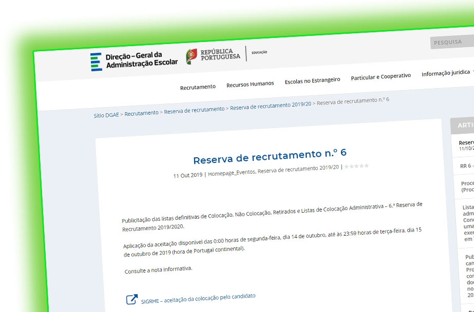 Reserva de recrutamento n.º 6