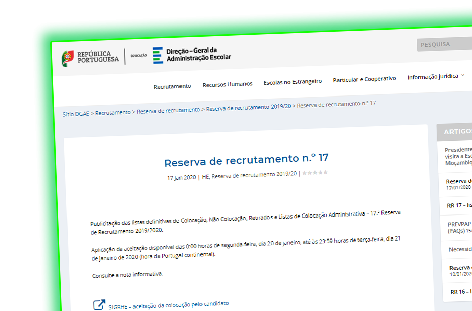 Reserva de recrutamento n.º 17