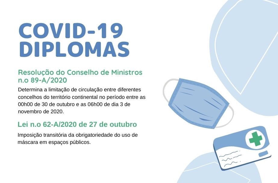 Diplomas que visam travar a proliferação do COVID-19