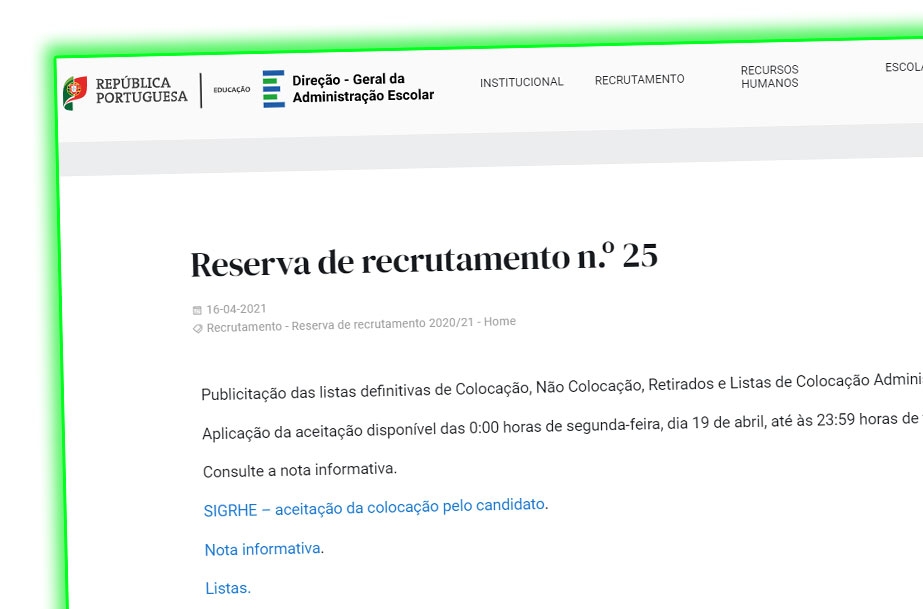 Reserva de recrutamento n.º 25