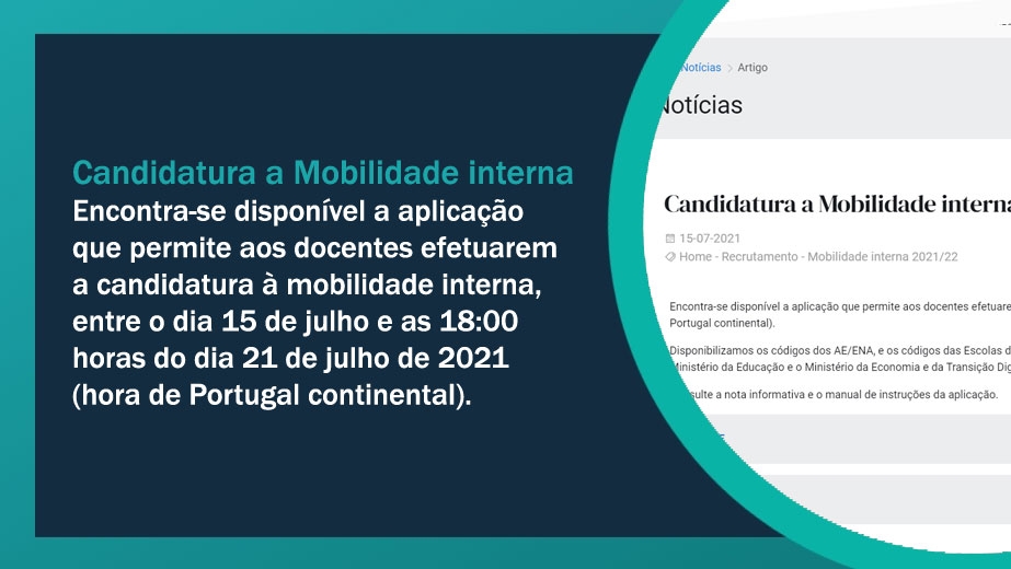 Candidatura a Mobilidade interna