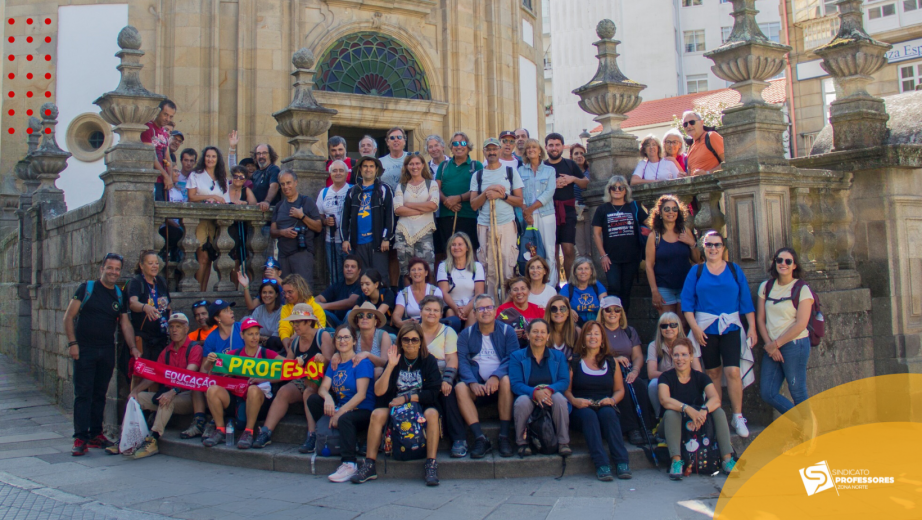 Professores na 12.ª etapa dos Caminhos de Santiago