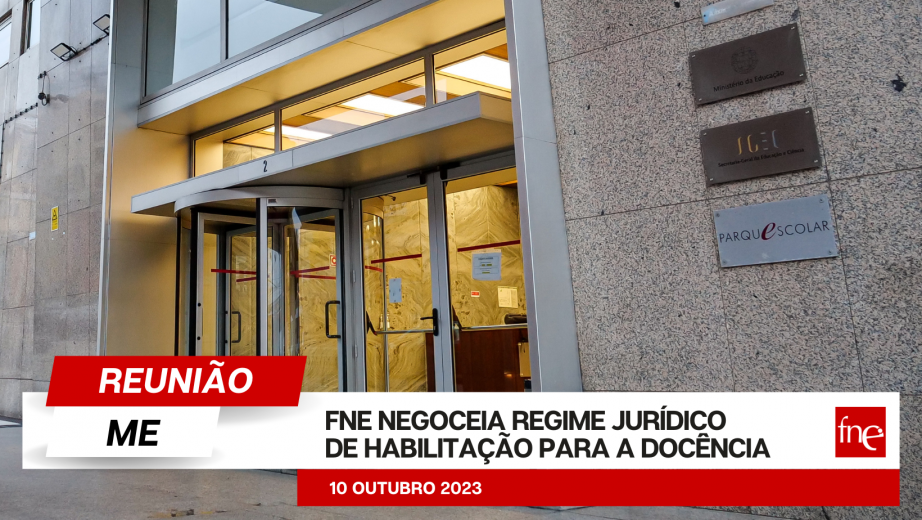 FNE negoceia regime jurídico de habilitação para a docência