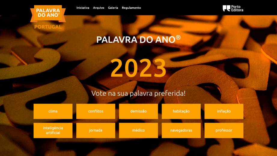 Clima, habitação, médico e professor entre dez candidatas à Palavra do Ano 2023