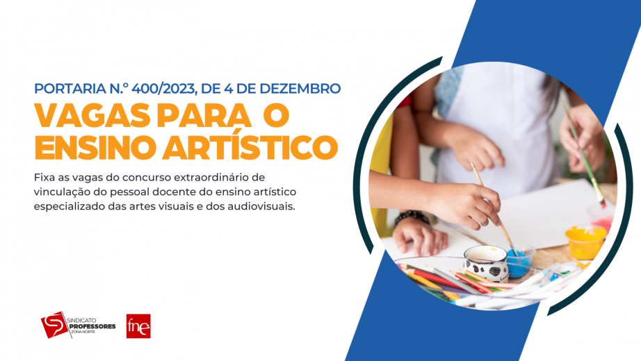 Concurso extraordinário do Ensino Artístico - Vagas