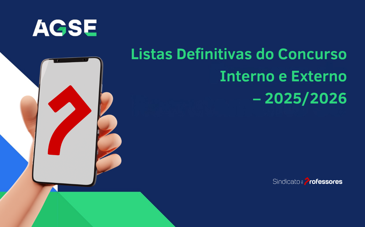 Listas Definitivas do Concurso Interno e Externo 2026/2027