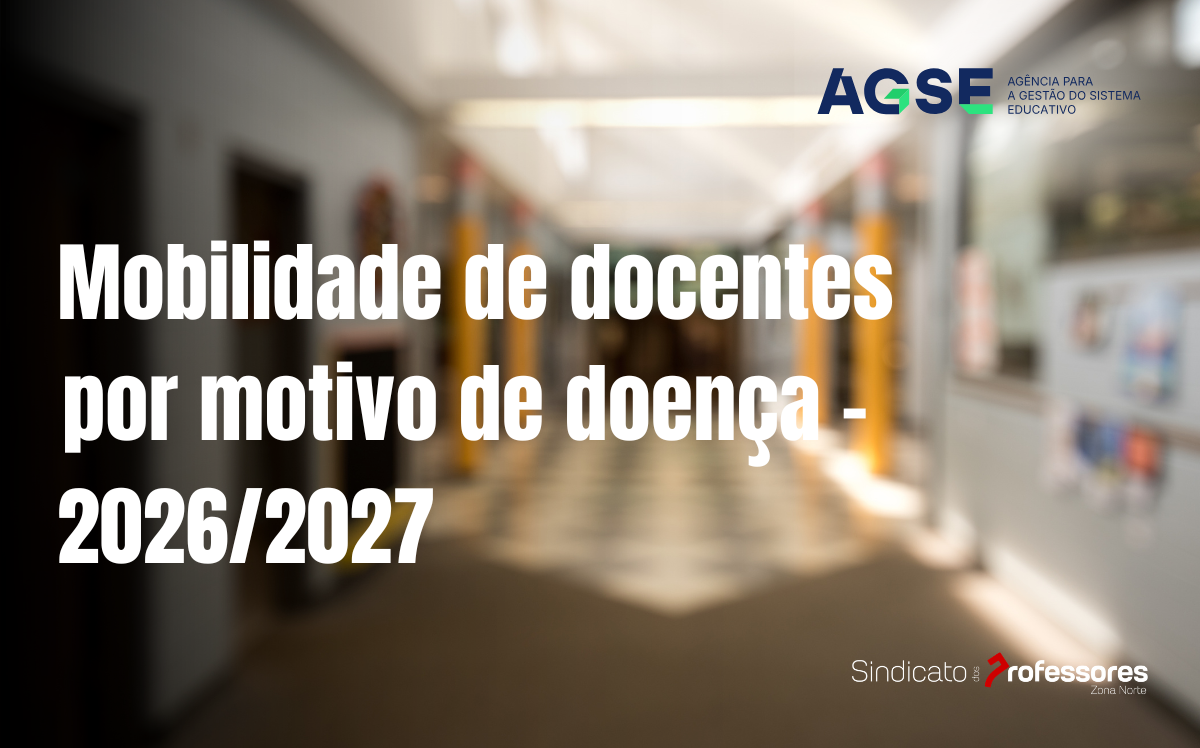 Mobilidade de docentes por motivo de doença - 2026/2027