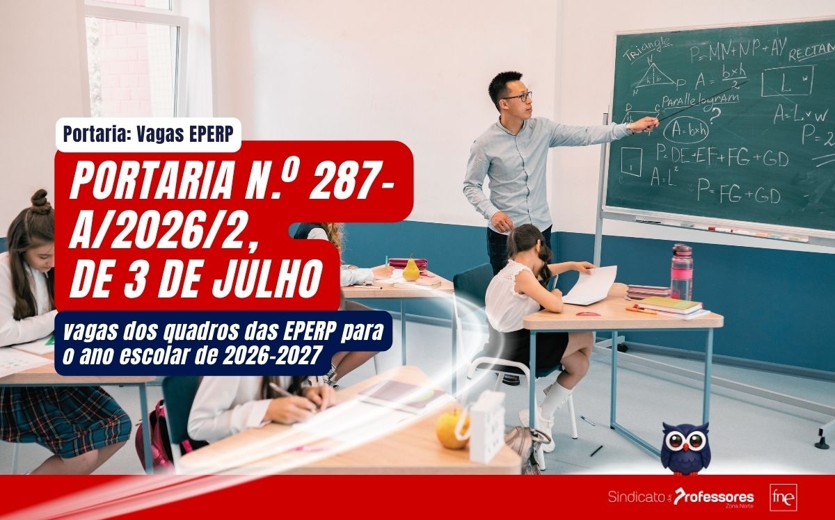 Portaria: Vagas dos quadros das EPERP 2026/2027