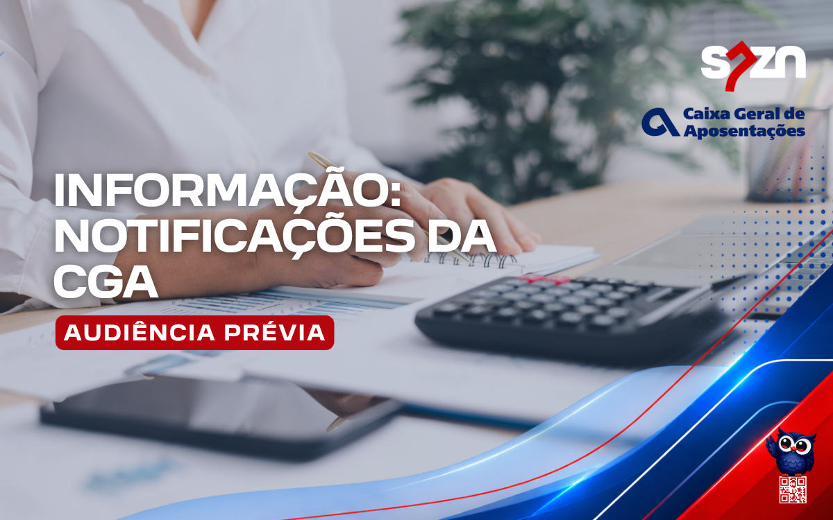 Informação: Notificações da CGA - Audiência prévia